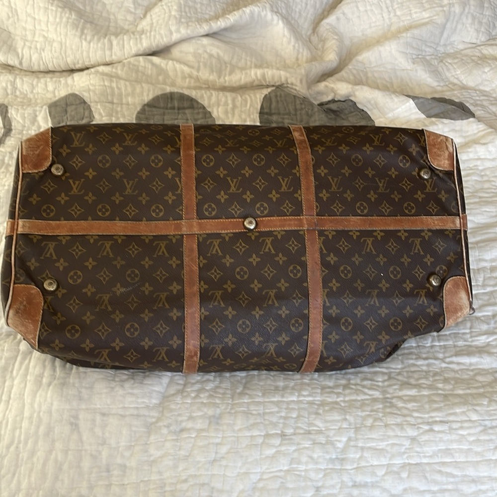 Vintage Authentic Louis Vuitton Large Duffle Weekender 1970’s / 80s Era Monogram - Picture 11 of 17